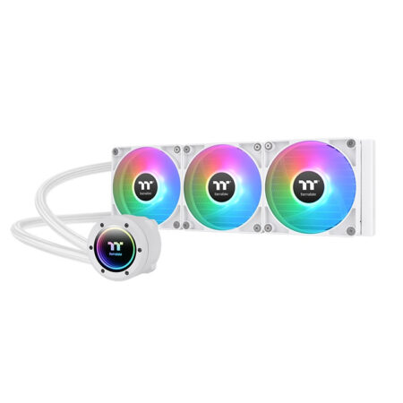 Sistema Enfriamiento Liquido Thermaltake Cl-W365-Pl12Sw-A Th360 V2 Argb, 3X 120Mm, 500 – 2000Rpm, Color Blanco