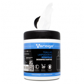 Toallas Vorago Cln-107 Humedas Desinfectantes Bote 30Pz