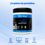 Toallas Vorago Cln-107 Humedas Desinfectantes Bote 30Pz