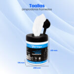 Toallas Vorago Cln-107 Humedas Desinfectantes Bote 30Pz