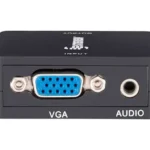 Convertidor VGA Hembra-HDMI Hembra Steren 208-144 Full HD 1080P, 3.5Mm, Color Negro