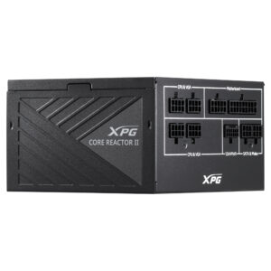 FUENTE DE PODER 1000W XPG COREREACTORII1000G-BKCUS CORE REACTOR II, 80 PLUS GOLD, 24-PIN ATX, 120MM, NEGRO