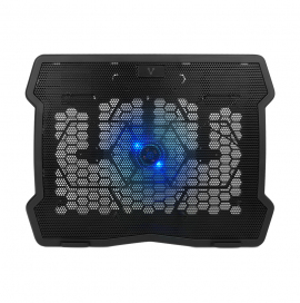 BASE ENFRIADORA P/LAPTOP HASTA 15.6" VORAGO CP-103 125MM/LED/ COLOR NEGRO