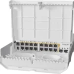 Switch Mikrotik Crs318-16P-2S+Out 16 Puertos C/PoE/2 Puertos 10G Sfp+/Exterior/Administrable/Sistema Operativo Dual/