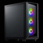 Gabinete Gamer Xpg Cruiserst-Bkcww Ventana LED Rgb/Midi-Tower/ATX/Ceb/E-ATX/Eeb/Micro ATX/Mini-Itx/USB 3.0/3.1/Sin Fuente/3 Ventiladores/Color Negro