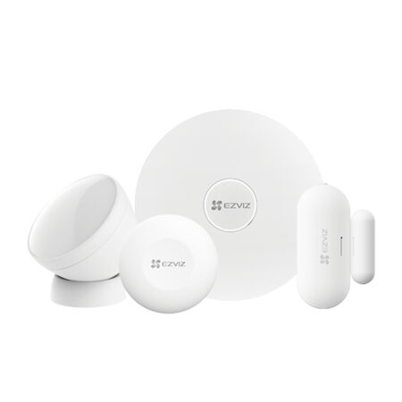 Kit De Alarma Inalámbrico (Cs-B1) / Incluye: 1 Hub – 1 Sensor Pir, 1 Contacto Magnético Y 1 Smart Botón