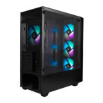 Gabinete Game Factor Csg503 Matx Con Ventana LED/Rgb/Mini Torre/Micro ATX/Mini ATX/USB 2.0 Y 3.0/Sin Fuente/4 Ventiladores Instalados/Negro