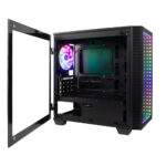 Gabinete Game Factor Csg560 C/Ventana/Rgb/Mini Tower/Micro ATX/USB 3.0/Sin Fuente/Con 1 Ventiladores/Negro