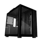 GABINETE GAME FACTOR CSG700-BK/MIDI TOWER/VIDRIO TEMPLADO/SIN FUENTE/SIN VENTILADORES INSTALADOS/ATX/COLOR NEGRO