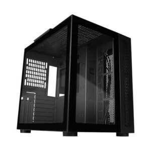 GABINETE GAME FACTOR CSG700-BK/MIDI TOWER/VIDRIO TEMPLADO/SIN FUENTE/SIN VENTILADORES INSTALADOS/ATX/COLOR NEGRO