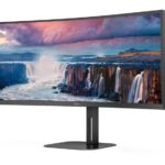 Monitor AOC Curvo Modelo Cu34V5Cw/Bk Brillo 300Cd/M2 (Mprt) Tiempo De Respuesta 4Ms -