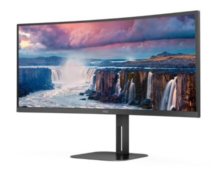 Monitor AOC Curvo Modelo Cu34V5Cw/Bk Brillo 300Cd/M2 (Mprt) Tiempo De Respuesta 4Ms –
