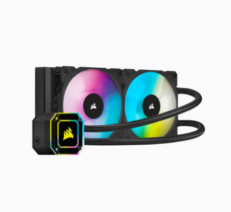 Enfriamiento Liquido Corsair H100I Elite Capellix - Negro, Enfriador, 400 - 2400 Rpm
