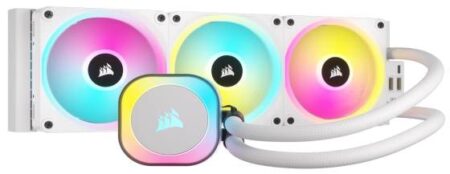 Enfriamiento Liquido Corsair Icue H150I Link 360Mm Rgb AIO, Blanco, Cw-9061006-Ww