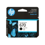 CARTUCHO DE TINTA HP 670 NEGRO CZ113AL