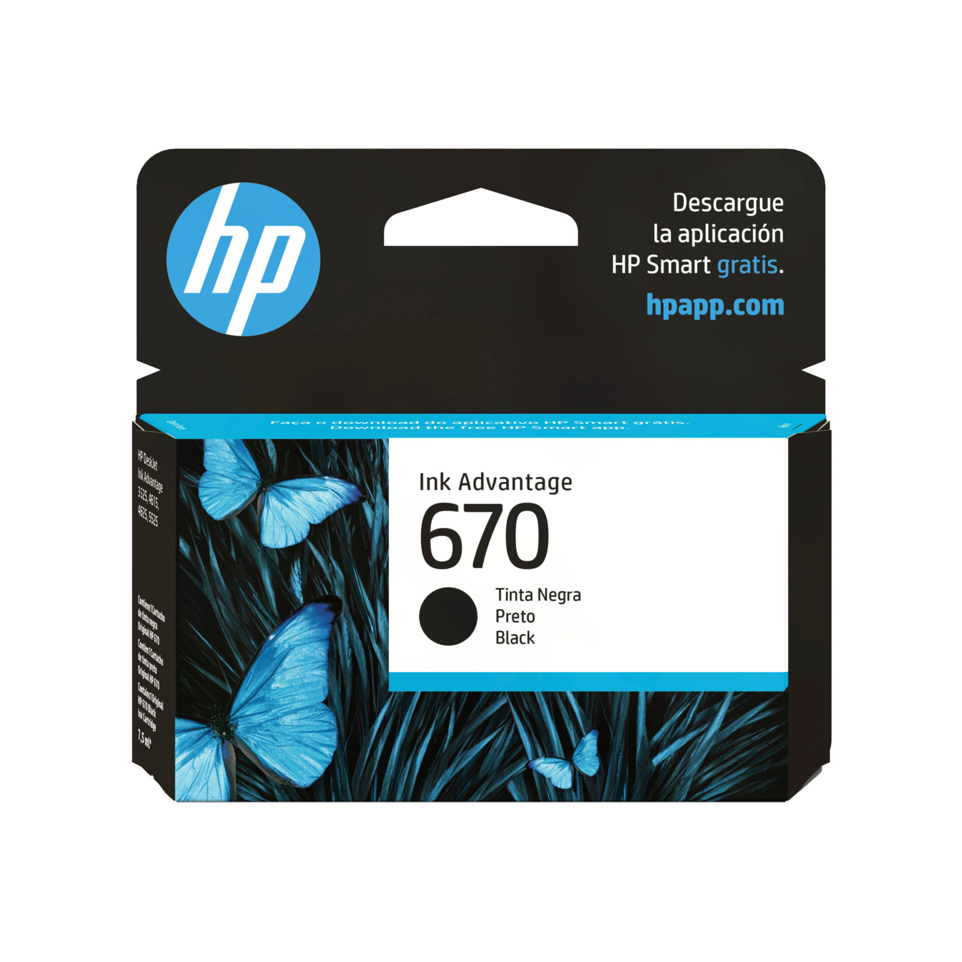Cartucho De Tinta Hp 670 Negro Cz113al