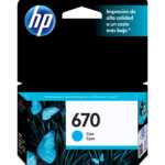 CARTUCHO DE TINTA HP 670 CYAN CZ114AL
