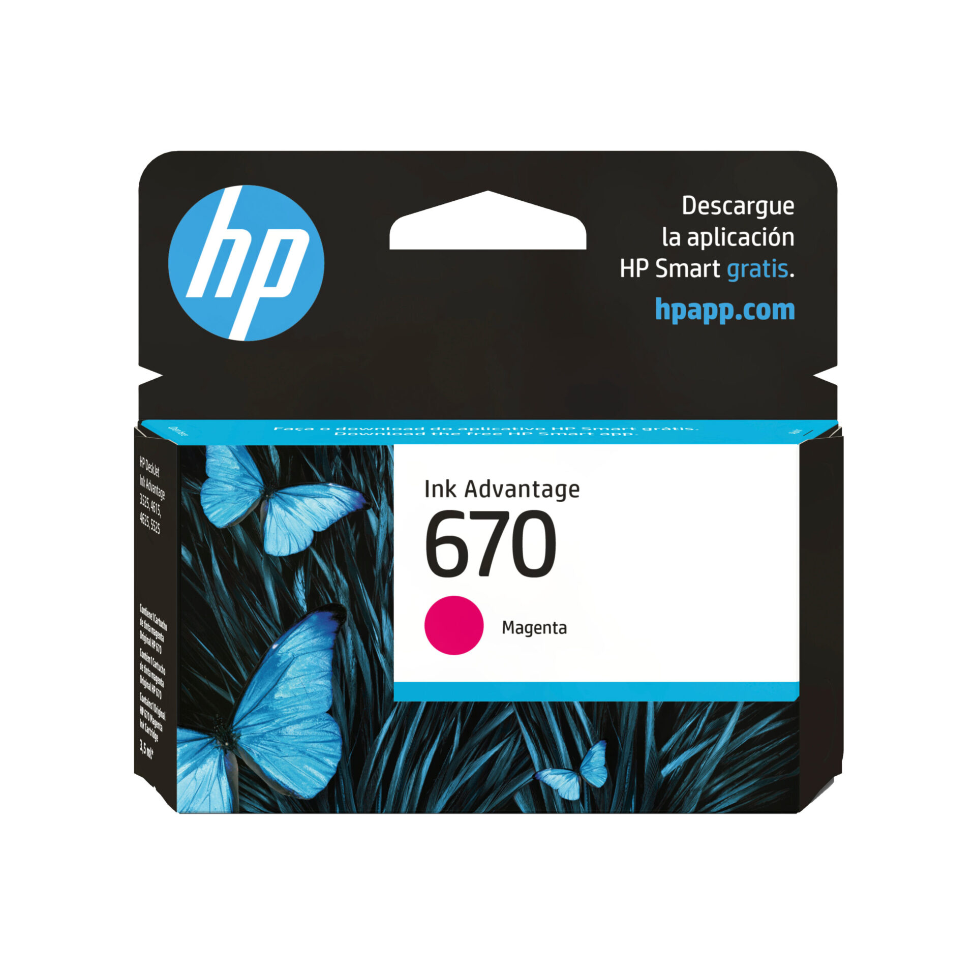 Cartucho De Tinta Hp 670 Magenta Cz115al