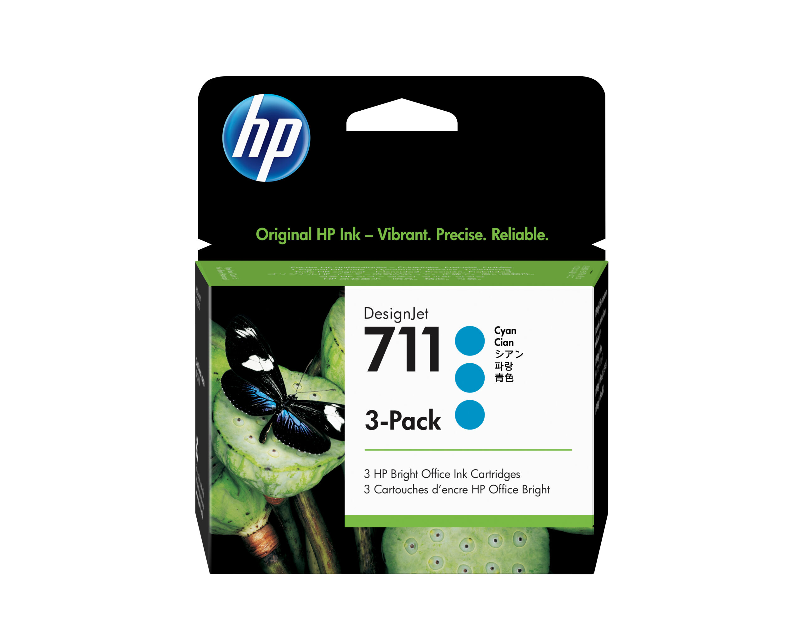 HP 711 CYAN 3-PACK 29ML TINTA AMPLIO FORMATO CZ134A