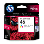 CARTUCHO DE TINTA HP 46 TRICOLOR HASTA 750 PAGINAS, CZ638AL