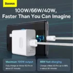 Cable USB-A A USB-C Baseus P10355703111-B2 2Metros/6A 100W/Color Negro/Carga