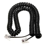 Cable Telefonico Espiral Steren 302-007N Plug A Plug Rj9, 2.1 M, Negro