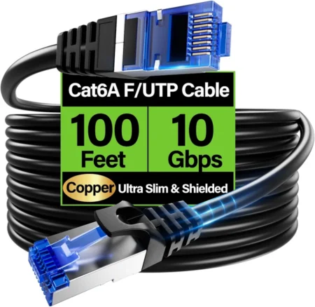 Cable De Red Cat6A Blindado De 60.96Cm Panduit Stp6X2Bu Color Azul