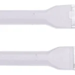 Cable Patch Cord Cat6A Ultra Slim Linkedpro 30Cm/Color Blanco/Con Bota Flexible/Lp-Pslim-030Wh