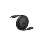 Cable USB-C Baseus P10364500111-01 1 Metro/Mini Retractil/60W/Color Negro/Carga Rapida