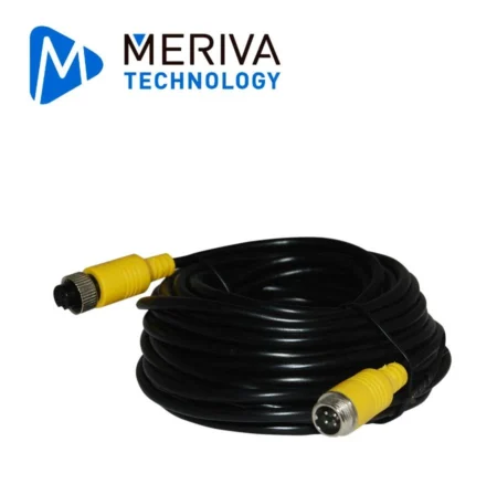 Cable Tipo Din De Aviacion Meriva Mbce110, 4 Pines Serie Eco Para Dvrs Moviles, 10 Mts