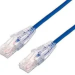 Cable De Parcheo Slim Utp Cat6A - 0.5 M Azul, Diametro Reducido (28 Awg), Lp-Ut6A-05-Bu28