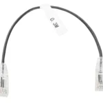 Cable De Parcheo Slim Utp Cat6 30 Cm Linkedpro Negro Diametro Reducido (28 Awg), Lp-Ut6-030-Bk-28