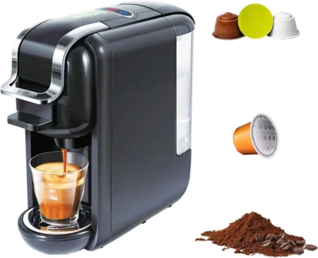 CAFETERA MULTICAPSULAS AVERA CAF02B CONTRO NIVEL DE AGUA/600 ML/COLOR NEGRO