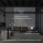 CAFETERA MULTICAPSULAS AVERA CAF02B CONTRO NIVEL DE AGUA/600 ML/COLOR NEGRO