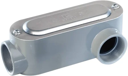 Caja Condulet Tipo Ll De 1″ Rawelt Oll-0094C 25.4 Mm Incluye Tapa Y Tornillos