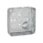 Caja Cuadrada 4 X 4" Raco Hub-192 Profundidad 1- 1/2"/11 Entradas De 1/2"/6 Entradas De 3/4"