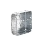 Caja Cuadrada 4 X 4" Raco Hub-192 Profundidad 1- 1/2"/11 Entradas De 1/2"/6 Entradas De 3/4"