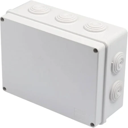 Caja Derivacion-Conexion De Plastico Precision Pst-1419-Er/140X190X76Mm/10 Glandulas De Goma/Incluye Tornilleria Para Su Tapa/Color Blanco