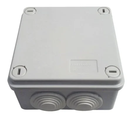 Caja Tipo Estanca Thorsman Th-Cje IP55/6 Entradas/Tapa/Tornillo De Vuelta De 1/4/100X100X50Mm/Color Gris