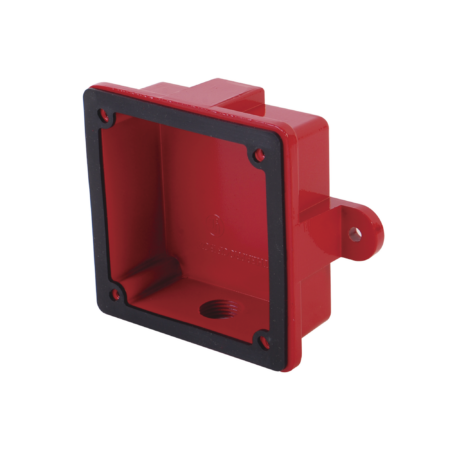 Caja De Montaje Para Campanas Hochiki Para Modelo B6-24 Y B10-24, Color Rojo, Hc-Bb-1