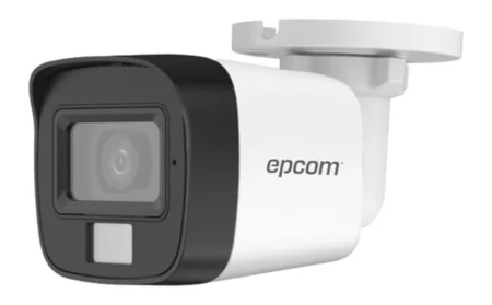 Camara Bala Turbohd Epcom B8-Turbo-Dl 2Mpx/Lente/Gran Angular 101°/Lente 2.8 Mm/Dual Light + Colorvu/Exterior IP67/Microfono Integrado