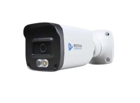 Camara Turret HD Meriva Mdl-5302A 5Mpx/Lente 2.8Mm/Ahd/Tvi/Cvi/Ir 20-30M/IP67/Metalica/12 Vcd/Microfono Integrado/Coc/Audio Por Coaxial O Utp/Imagen A Color 24/7/No Compatible Con Xvr Uniarch Y Unv