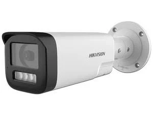Camara Bala Turbohd Hikvision Ds-2Ce19U0T-Lts 8Mpx/Lente 3.6Mm/Ir 80M + 80M Luz Blanca/Microfono Y Bocina Integrado/IP67/Metal/Dwdr
