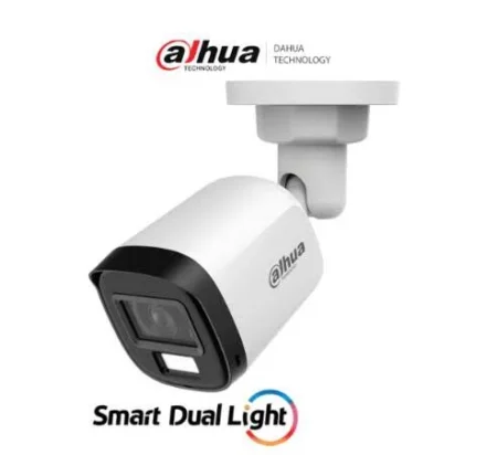 Camara Domo Dahua Dh-Hac-T1A21N-U-Il-A 2Mpx/Lente 2.8Mm/Hdcvi X Plus/Apertura 100°/Ir 25M/Luz Calida 20M/Microfono Integrado