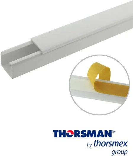 Canaleta Thorsman 5201-01252 Para Cable Tmk 1720, 2X 1.1 Metros, Blanco