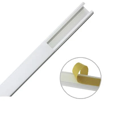 Canaleta Thorsman Tmk-1720 20Mm X 17Mm X 2.5Mts Color Blanco De Pvc Auto Extinguible De Una Via