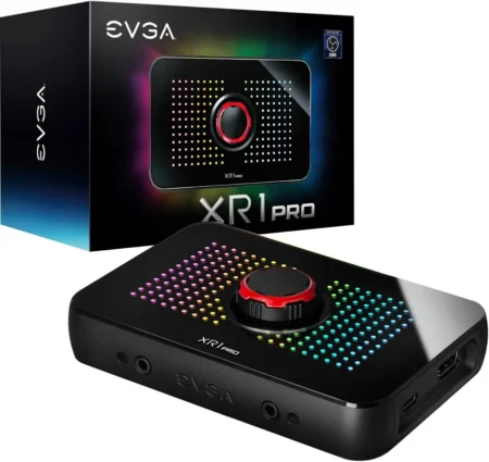 CAPTURADORA DE VIDEO EVGA XR1 PRO, 144-U1-CB21-LR, HDMI, USB 3.1, 2160P, COLOR NEGRO