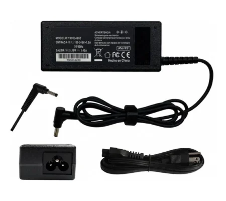 ADAPTADOR COMPATIBLE ASUS 19V/3.42A/65W/TIP 4.5 * 3.0 MM CENTRAL PIN/NO DEVOLUCION, NO CANCELACION