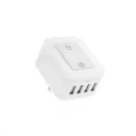Cargador De Pared Con Protector Forza Fwt-4012Usb 4 Puertos USB 2.0/5V/Color Blanco