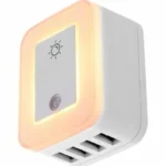 Cargador De Pared Con Protector Forza Fwt-4012Usb 4 Puertos USB 2.0/5V/Color Blanco